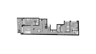 Apartment floor plan, 3 bedrooms in ALEGRIA 23 No. 3